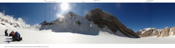 Панорама верховий ледника Джангартынбаши правый  (№ 209). Вид на седл. № 39