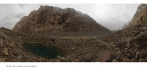 Вид с озером в долине Чулактора