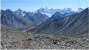 Седловина перевала Каратюрек (1а) - вид в сторону вершины Белуха