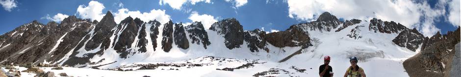 Фото. 19. Панорама ледника Карагой Вост. (№ 230). Съёмка с высоты 4189 м