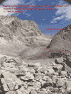 Вид на пер.Ю.Доломиты с перемычки озера