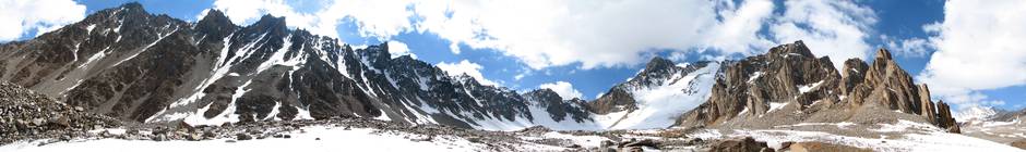 Фото. 18. Панорама ледника Карагой Вост. (№ 230). Съёмка с высоты 4090 м