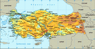 Общая карта Турции