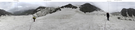 Фото 9.6 Панорама на спуске с пер. Ягноб