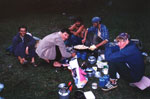 Праздник желудка. Белые грибы в сковороде пограничников, застава Башиль, 1999 год.